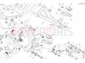 DUCATI Monster 1200 S FOOTRESTS, LEFT [MOD:M 1200S]