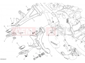 DUCATI Monster 1200 S FOOTRESTS, RIGHT [MOD:M 1200S]