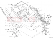 DUCATI Multistrada 950 S Spoked Wheels REAR FRAME COMP. [MOD:MS950SSW]
