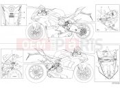 DUCATI Panigale V4 POSITIONING PLATES [MOD:PANV4;XST:JAP]