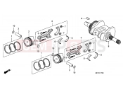 E-17 CRANKSHAFT/PISTON - Honda FJS600D6 SILVER WING 2006