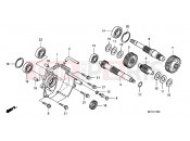 E-15 TRANSMISSION - Honda FJS600D6 SILVER WING 2006