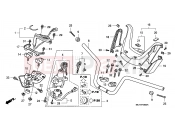 F-6 HANDLE PIPE/HANDLE COVER - Honda FJS600D6 SILVER WING 2006