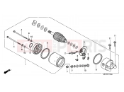 E-11 STARTING MOTOR - Honda FJS600D6 SILVER WING 2006