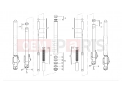DUCATI Multistrada 620 Front forks