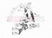 PIAGGIO Beverly 300 IE ABS Rear suspension - Shock absorber/s