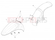 Wheel huosing - Mudguard - Piaggio Liberty 125 Poste 2019
