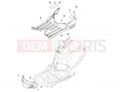 PIAGGIO Liberty 50 Corporate Central cover - Footrests