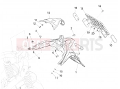 PIAGGIO Medley 150 ie ABS (E4) (RP8MB0200) Rear cover - Splash guard