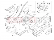 PIAGGIO MP3 350  Maxi Sport Central cover - Footrests