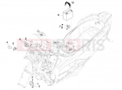 PIAGGIO MP3 400 Remote control switches - Battery - Horn