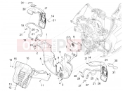 PIAGGIO MP3 500 MAXI Sport ABS Wheel huosing - Mudguard