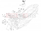 PIAGGIO MP3 500 Sport Advanced Remote control switches - Battery - Horn