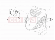 Front shield - Piaggio Zip 100 4T (APAC) 2014