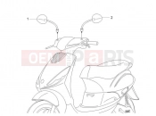 Driving mirror/s - Piaggio Zip 100 4T (APAC) 2016