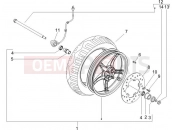 Front wheel - Piaggio Zip 100 4T (APAC) 2016