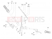 Handlebars - Master cil. - Piaggio Zip 100 4T (APAC) 2016