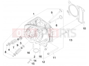 PIAGGIO Zip 100 4T (APAC) Cylinder head unit - Valve