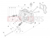 Cylinder head unit - Valve - Piaggio Zip 50 4T 25 Km/h 2020