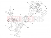 Throttle body - Injector - Induction joint - Piaggio Zip 50 4T 25 Km/h 2020