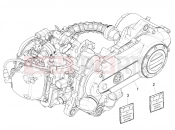 Engine, assembly - Piaggio Zip 50 4T 2022