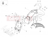 MOTOGUZZI V7 III Racer Limited 750 Rear mudguard