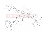 MOTOGUZZI V9 Bobber 850 Front lights