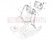 Front glove-box - Knee-guard panel - Piaggio 1 Moped 25Km/h 2021