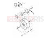 Triumph 2006 DAYTONA 600 & 650 Rear Wheel/Final Drive
