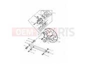 Triumph 1995 TRIDENT Rear Brake Caliper & Disc