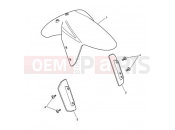Triumph 2007 SPEED TRIPLE 210445 > 461331 Front Mudguard