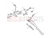 Triumph 2012 SPEED TRIPLE 461332 > 735437 Sidestand