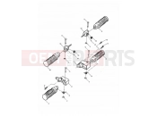 Triumph 1999 ADVENTURER Footrests & Mountings