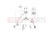 Triumph 2005 ROCKET III, CLASSIC & ROADSTER Ignition Switch & Lock Set 343680
