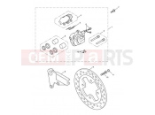 Triumph 2012 BONNEVILLE T100 EFI Rear Brake Caliper & Disc