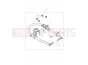 Triumph 2021 BONNEVILLE T100 Mounting Kit, Grab Rail, Black