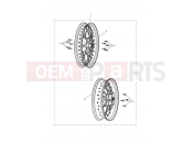Triumph 2021 BONNEVILLE T100 Black Wheels Kit