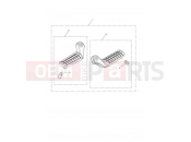 Triumph 2016 BONNEVILLE T120 Front Footrest, Pair