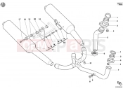DUCATI 2003 Supersport 800 S EXHAUST SYSTEM » EXHAUST SYSTEM
