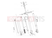 TRIUMPH SCRAMBLER 1200 XE Front Forks & Lower Yoke