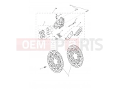 Triumph 2011 Tiger 800 > 674841 TIGER 800 Front Brake Caliper & Disc
