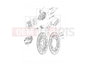 Triumph 2014 SPEEDMASTER EFI Front Brake Caliper & Disc
