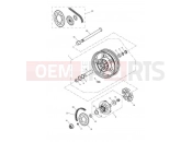 Triumph 2009 SPEEDMASTER EFI Rear Wheel 469051