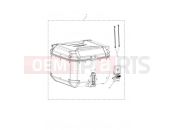 Triumph 2020 TIGER 900 GT Top Box, Aluminium, Silver