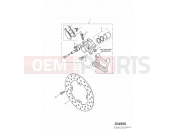 Triumph 2001 TT600 Rear Brake Caliper & Disc