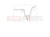Triumph 2017 BONNEVILLE BOBBER Handlebar, High, Chrome