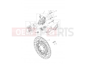 Triumph 2014 THRUXTON 900 EFI Front Brake Caliper & Disc