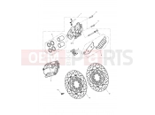 Triumph 2012 STREET TRIPLE > 560476 Front Brake Caliper & Disc