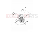 Triumph 2002 AMERICA CARBS Front Wheel 281465-F2