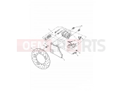 Triumph 2003 AMERICA CARBS Rear Brake Caliper & Disc